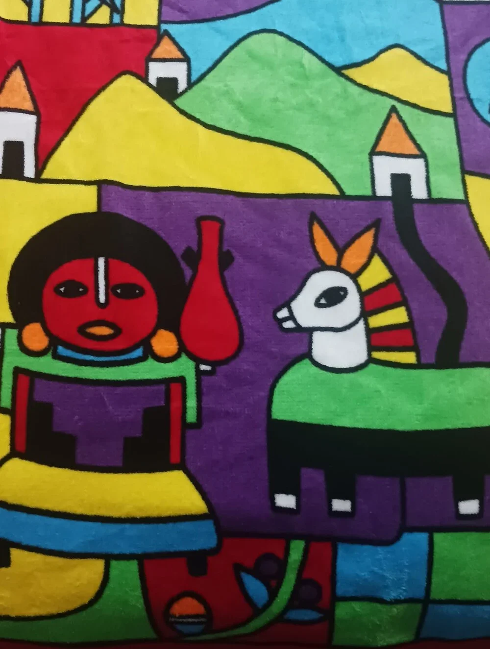 Xl Beach Towel Folksy Signed